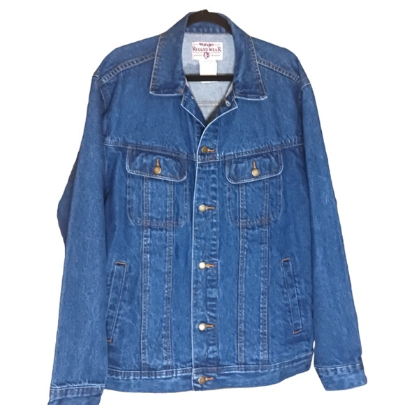 Wrangler Other - Wrangler Denim Jacket Rugged Wear